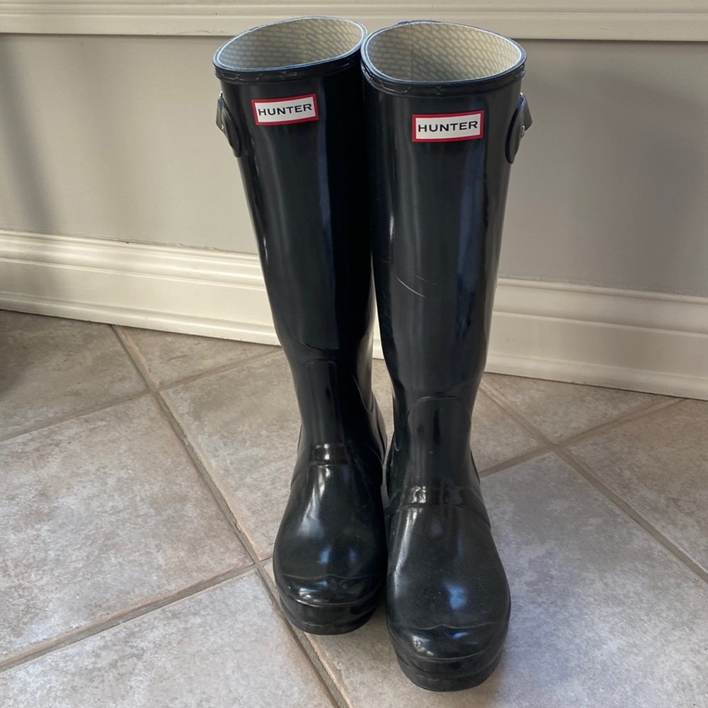 Original tall gloss Hunter Boots